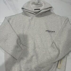 Fear of God Essentials Men's Casual Hoodie in Light Oatmeal (2022）